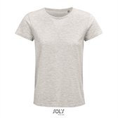 SOL'S - Crusader - T-shirt dames - Asgrijs - 100% Biologisch katoen - M