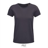 SOL'S - Crusader T-shirt dames - Donkergrijs - 100% Biologisch katoen - XL
