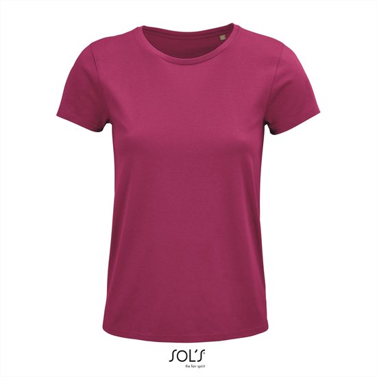 SOL'S - Crusader T-shirt dames - Roze - 100% Biologisch katoen - XL