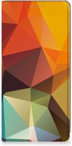 Smartphone Hoesje OPPO A57 | A57s | A77 4G Leuk Book Case Polygon Color