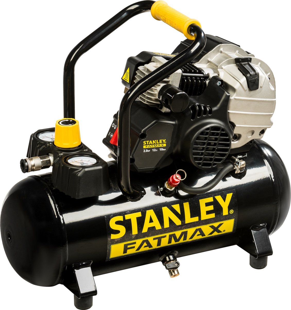 Stanley - Professionele Compressor - Met Smering - Horizontaal - 12 L / 2  pk / 10 bar | bol.com
