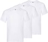 Blanco T-shirts - witte shirts - ronde hals - maat L - 3 pack