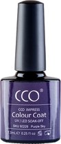 CCO Shellac - Gel Nagellak - kleur Purple Sky 92228 - Paars - Dekkende kleur - 7.3ml - Vegan