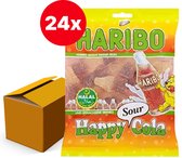 Haribo Halal - Happy Sour Cola - doos 24 zak a 100 gram