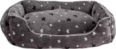 Stars pluche vierkant hondenmand bed - extra groot