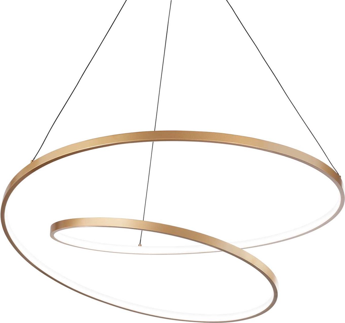 Ideal Your Lux - Hanglamp Modern - Metaal - LED - Voor Binnen - Lamp - Lampen - Woonkamer - Eetkamer - Slaapkamer - Messing