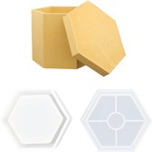 Siliconen mal set - Jesmonite - 10,4cm x 8,6cm x 9cm - Hexagon