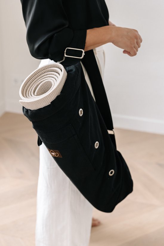 Yogatas met trekkoord katoen eco zwart - Lotus van Lotus — afbeelding 5