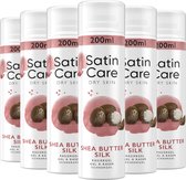 Gillette Satin Care Scheergel Voor Vrouwen - Shea Butter Silk - 6 x 200ml - Voor De Droge Huid