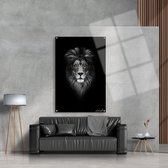 Luxe Plexiglas Schilderij Lion Awaits | 90x60 | Woonkamer | Slaapkamer | Kantoor | Muziek | Design | Art | Modern | ** 5MM DIK**