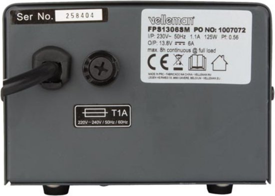 Velleman Laboratoriumvoeding, labovoeding, vaste schakelende voeding