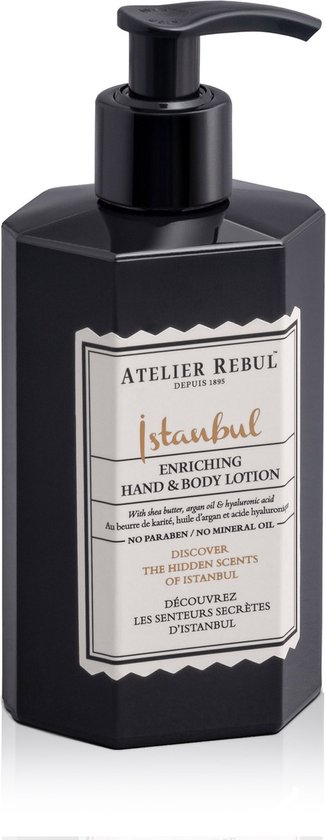 Istanbul Hand & Body Lotion Atelier Rebul (430ml) - Natuurlijk - Kruidige Geur - Voor Alle Huidtypes -