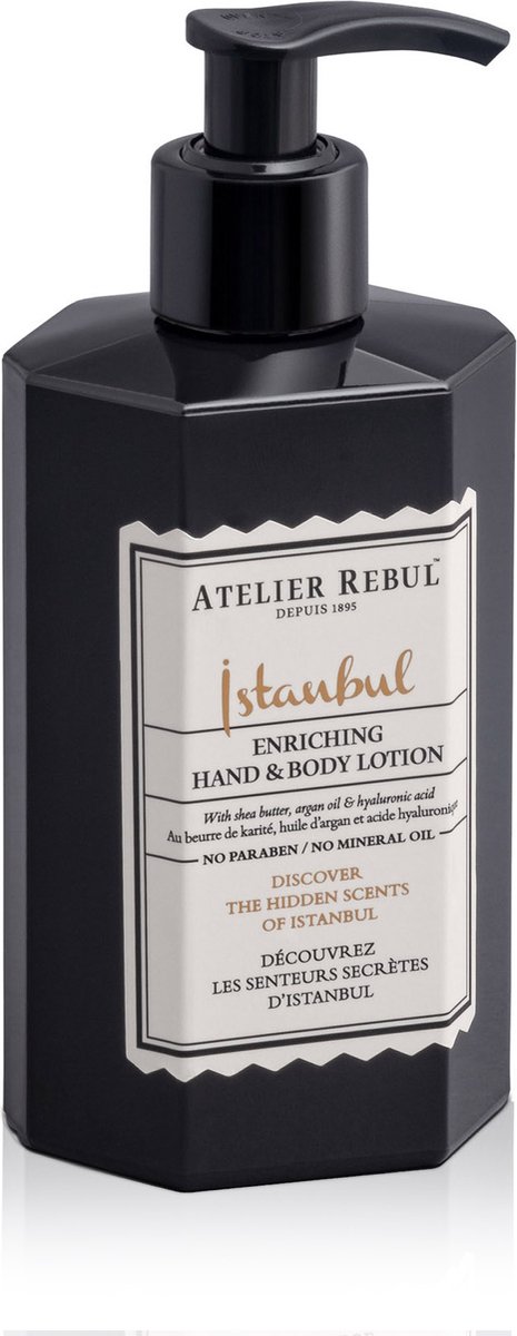 Istanbul Hand & Body Lotion Atelier Rebul (430ml) - Natuurlijk - Kruidige Geur - Voor Alle Huidtypes -