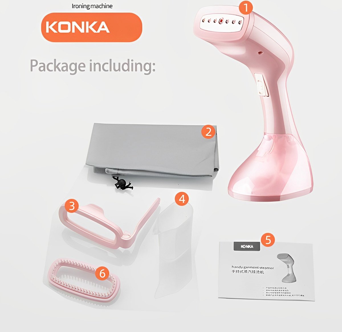 KONKA - Handstomer - Met Accessoires - Kledingstomer - Handstomer Kleding - Stomer Kleding - Roze