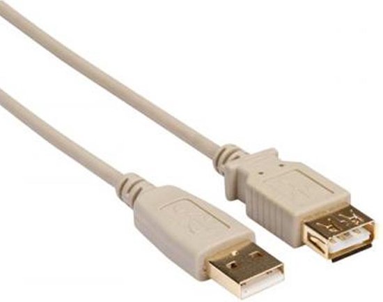 USB-kabel 2.0 A stekker naar B stekker 5 m - B.V