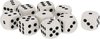 Afbeelding van het spelletje Gerim - Speelgoed spellen Dobbelstenen wit 10x stuks