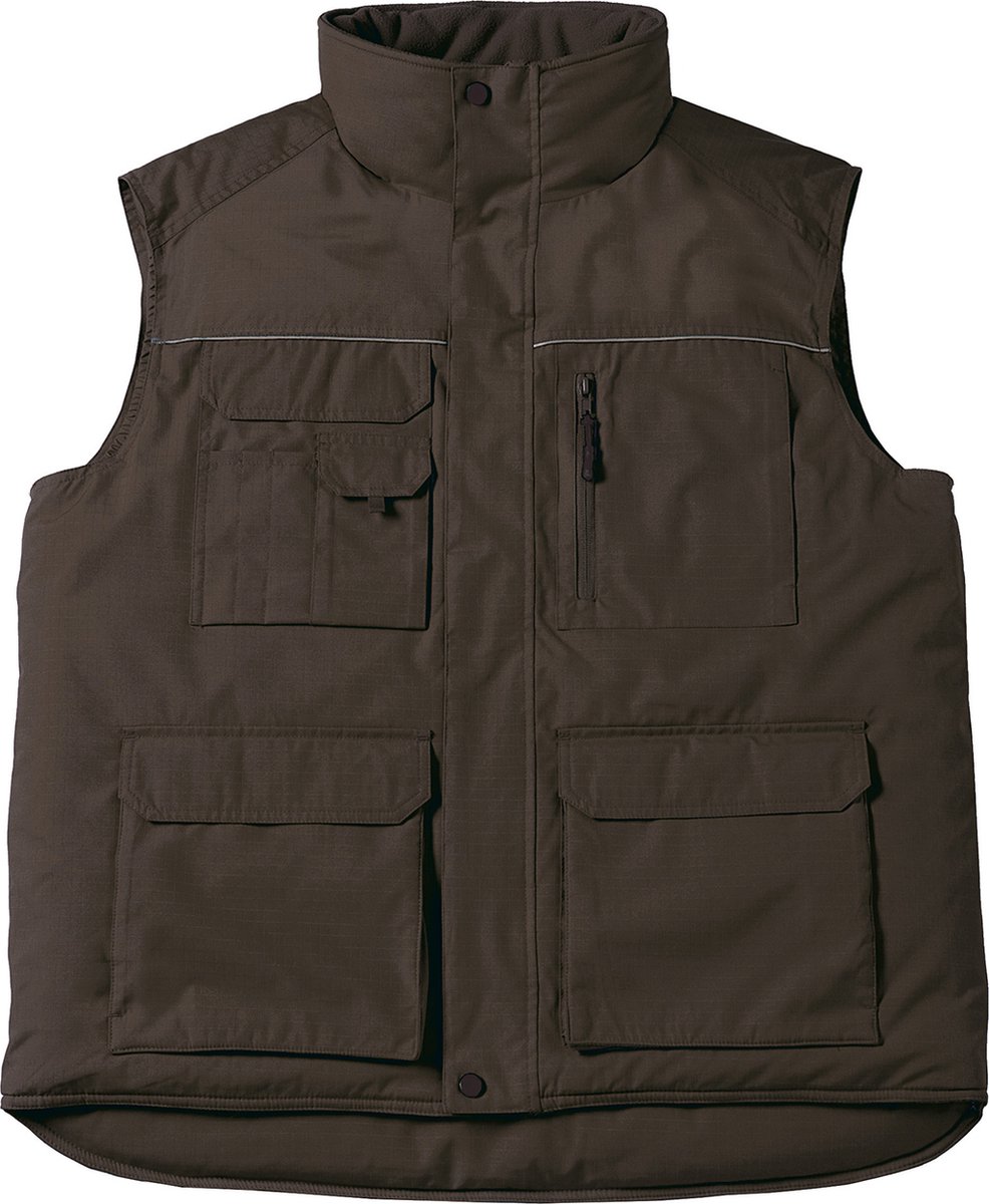 Bodywarmer 'Expert Pro+ Workwear' B&C Collectie maat XL Bruin