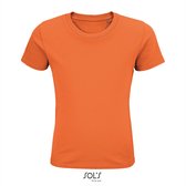 SOL'S - T-Shirt Kinder Pioneer - Oranje - 100% Katoen Bio - 122-128