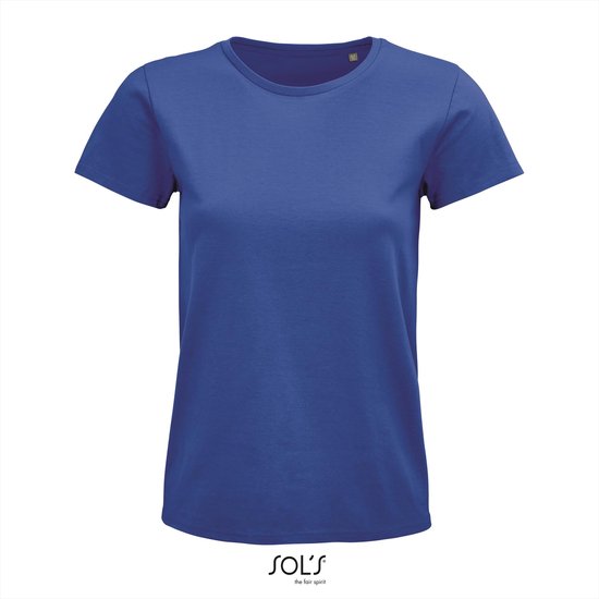 SOL'S - Pioneer T-Shirt dames - Blauw - 100% Biologisch Katoen - M