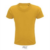 SOL'S - Pioneer Kinder T-Shirt - Geel - 100% Biologisch Katoen - 122-128