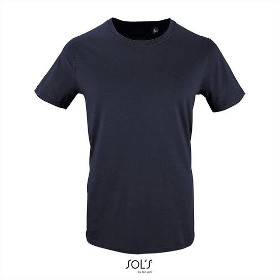 SOL'S - Milo T-Shirt - Donkerblauw - 100% Biologisch Katoen - M