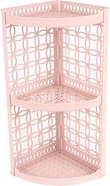 Proff - kunststof doucherek - badkamer hoek rek - 31 x 52 cm - Kleur roze