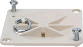 Kopp Centraaldoosdeksel Vierkant - Met Ophanghaak - 70x70x10mm - Crème - Eenvoudig te installeren