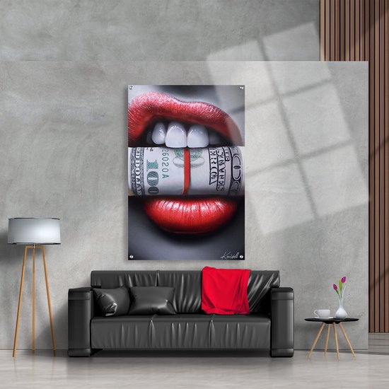 Luxe Plexiglas Schilderij Big Bucks | 90x60 | Woonkamer | Slaapkamer | Kantoor | Muziek | Design | Art | Modern | ** 5MM DIK**