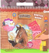 Kleurboek met Stickers - Paarden Schetsboek - Paarden Kleurboek - Horses Colorbook - Colouring Book Horses - Paarden & Pony's - Paardrijden - Tekenen - Paardenliefhebbers - Kleurboek voor Paardenmeisjes - Kleurboek met Stickers Paarden & Pony's
