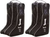 2 stuks Laarsjes opbergzak - Bescherming hoge dames laarzen - Boots Organizer - 29x24x47cm - Zwart