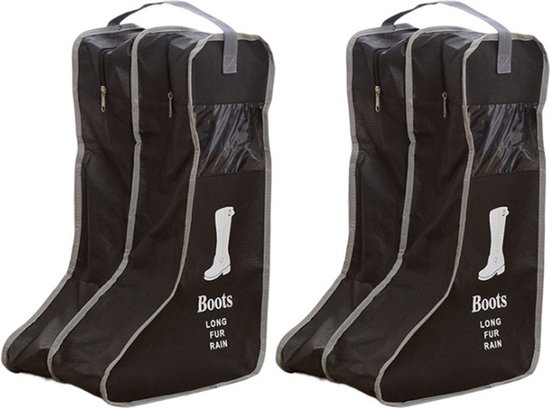 Foto: 2 stuks laarsjes opbergzak bescherming hoge dames laarzen boots organizer 29x24x47cm zwart