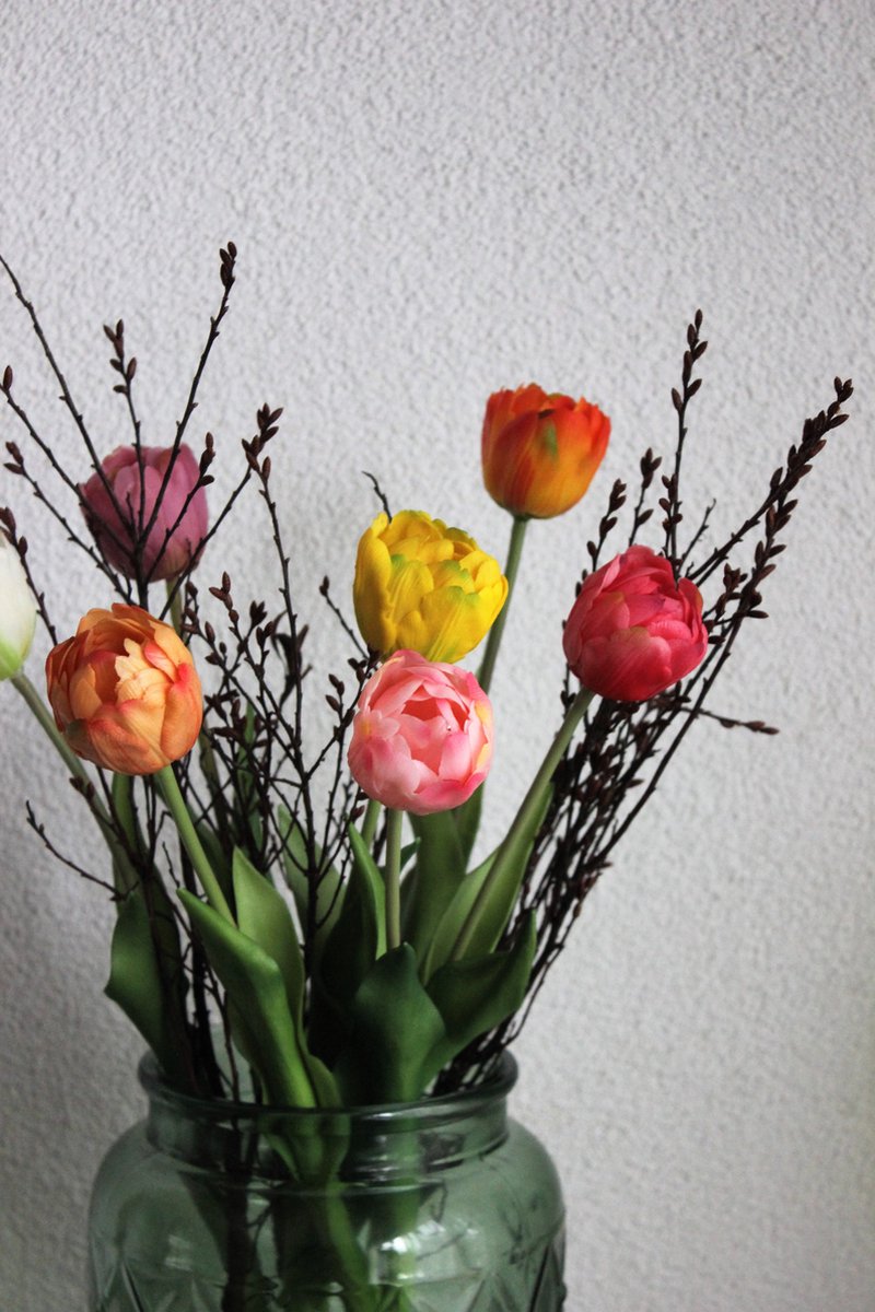 1 boeket 16 hoofden kunstmatige knop pioenroos bessen zijden rozen bloemen bruidsbloem kopen vanaf een prijs van 10