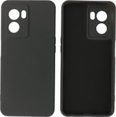 Hoesje Geschikt voor OPPO A77 5G - Fashion Telefoonhoesje Backcover - Siliconen Hoesje - Zwart