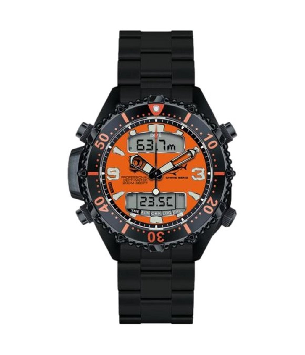 Chris Benz - CB-D200X-RS-MB - Duikershorloge - Unisex - Quartz