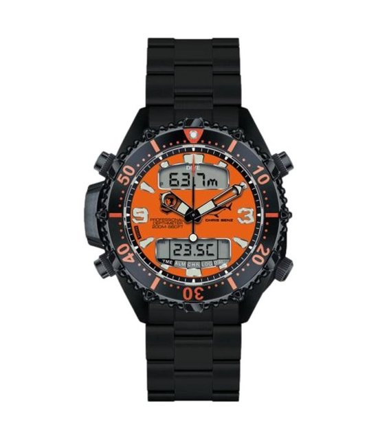 Chris Benz Quartz CBO.S.MB.SI with Metal Strap, Da Uomo