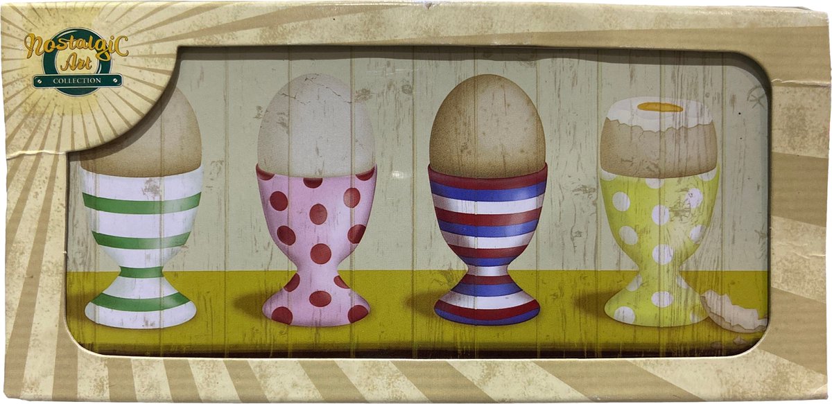 Nostalgic Art - penseeldoos - Free Range Eggs - tinnen doos