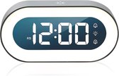 FOXLY® Digitale Wekker met Licht X89 - Klokradio - Nachtlamp - Slaapkamer - Volwassenen & Kinderen - Zwart - Inclusief USB Kabel