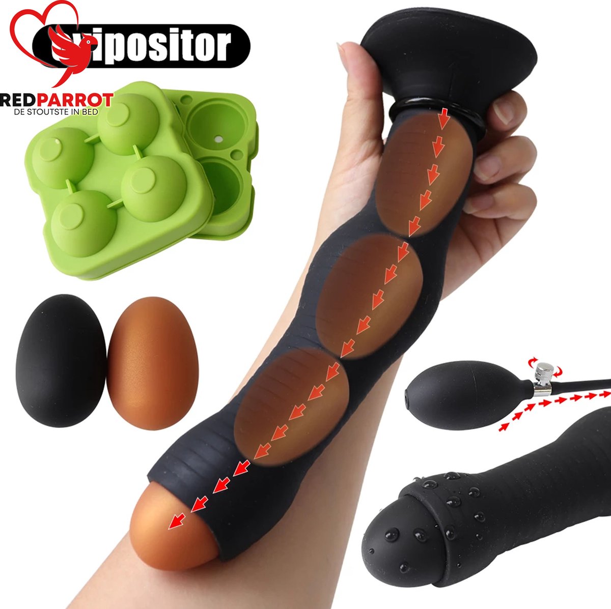 Goedkoopste Grote plug inclusief anale eieren | Kralen | Buttplug | Inwendige stimulatie | Vaginale ballen | Fisting | Anaal of vaginaal inbrengen | BDSM