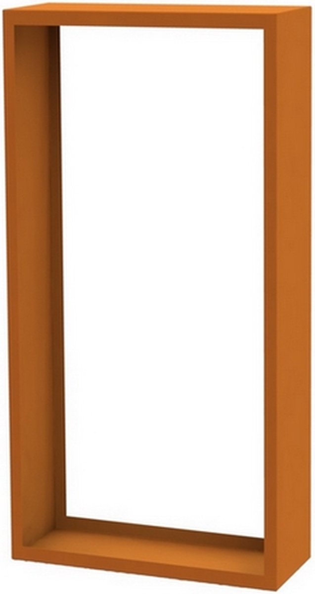 GardenMaxX Houtopslag Woodstore 120x60cm - Cortenstaal