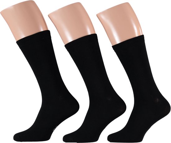 Apollo - Katoenen heren sokken - Zwart - Maat 47/50 - Heren sokken - Sokken heren - Sokken heren 47 50 - Sokken