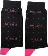 Chaussettes Prénom - Milou - Prénom entrelacé en chaussette - Taille 36-41