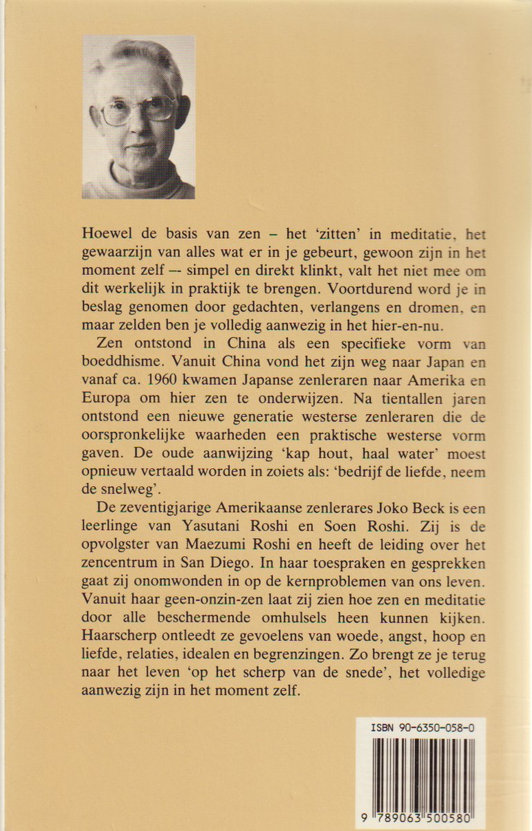 Alle dagen Zen - back cover