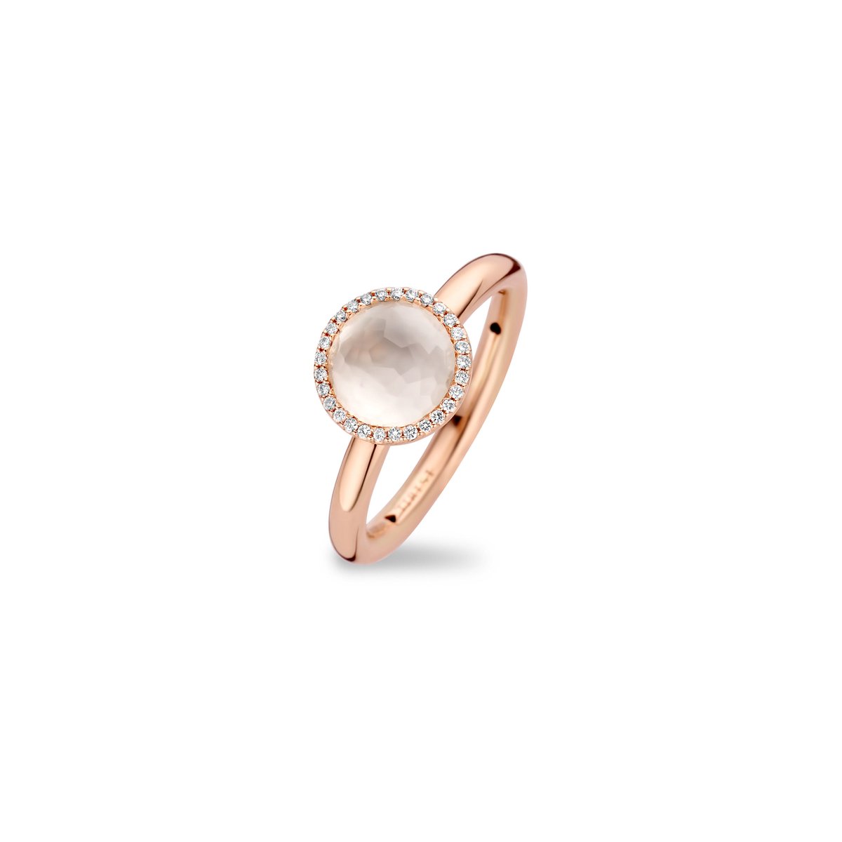 Tirisi Jewelry TR9719WQP – roségouden ring 18krt – diamant - kleursteen - uitverkoop