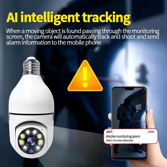 Viatel 2MP Lamp Surveillance Camera Nachtzicht Full Color Automatische Menselijk Tracking 4x Digitale Zoom Video Indoor Security Monitor van Viatel — afbeelding 3