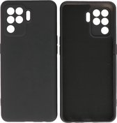 Hoesje Geschikt voor OPPO A94 4G - Fashion Telefoonhoesje Backcover - Siliconen Hoesje - Zwart