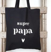 Jutte tas Daddy bag - Geweldig voor Vader Op komst - Vaderdag Kados - Geschenk en Cadeautjes -  - zwart - 38 x42 cm