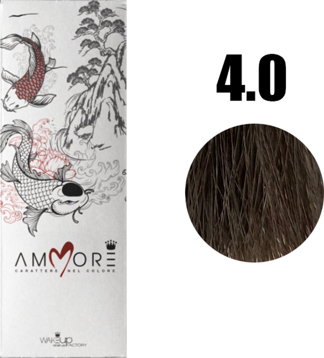 AMMORE 4.0 Medium Brown 200ml (2 X 100ml) - Haarverf organische formule van KALMS : Een mix van keratine, aloë vera, melk, honing en sericine
