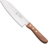 Couteau de chef Robert Herder Santoku - Carbone - Hêtre rouge - 16,5 cm