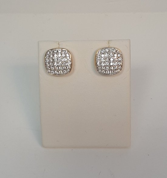Tirisi Jewelry TE7075D(2T) – Boucles d'oreilles en or jaune 18 carats – diamant - vente