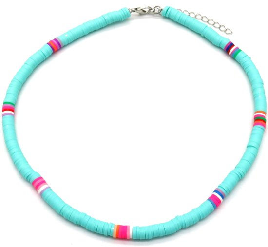Ketting Surf Beads - Verstelbaar 37-42 cm - Blauw